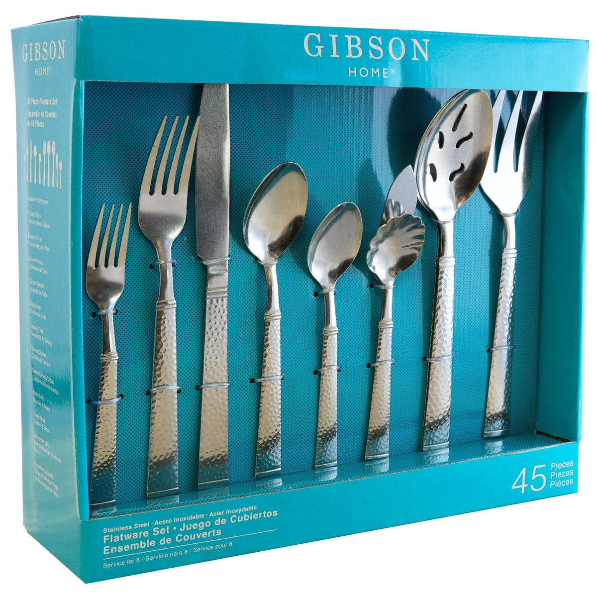 Gibson Home Prato 45 Piece Flatware Set-0