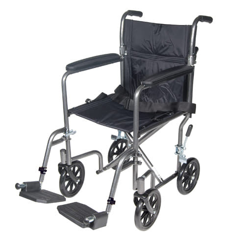 Wheelchair Transport 19 Silver Vein Finish Rosenthal Community Care Services