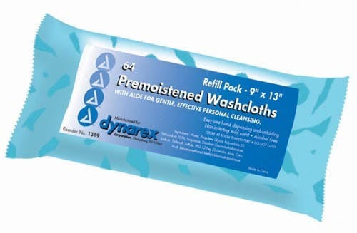 Washcloths - Premoistened & Disposable Refill Pk/64 Rosenthal Community Care Services