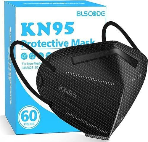 KN95 Mask Particulate Black Respirator Disposable BX/60 Rosenthal Community Care Services