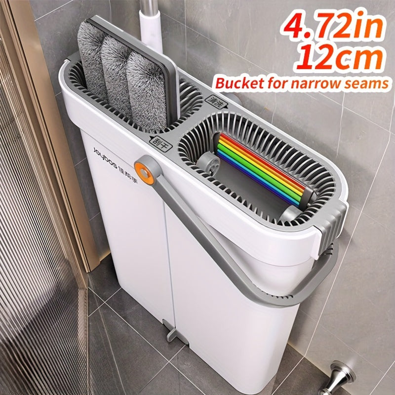Flat Mop and Bucket Set with 3 Microfiber Pads TM