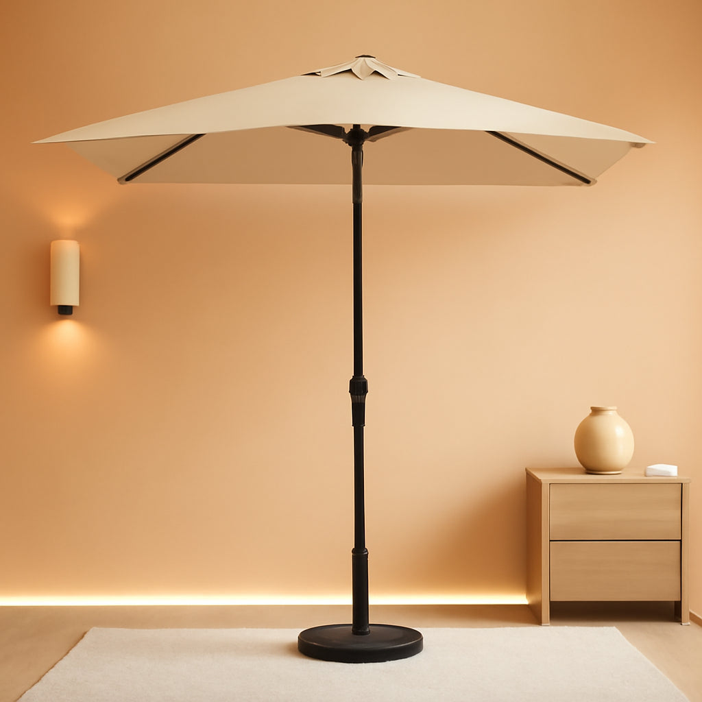 6.5x10Ft Rectangular Patio Umbrella Tilt Mechanism ShipItFurniture