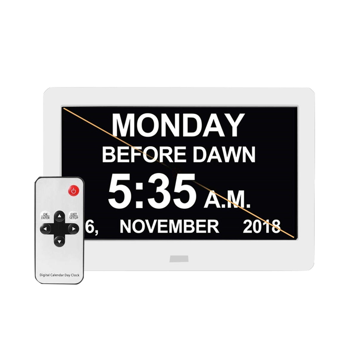 LED Large Digital Day Clock 7 Calendar Suitable for Home Office Easy pick box