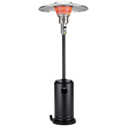 40000 BTU Black Steel Propane Cylindrical Pole Standing Patio Heater Rosenthal Community Care Services