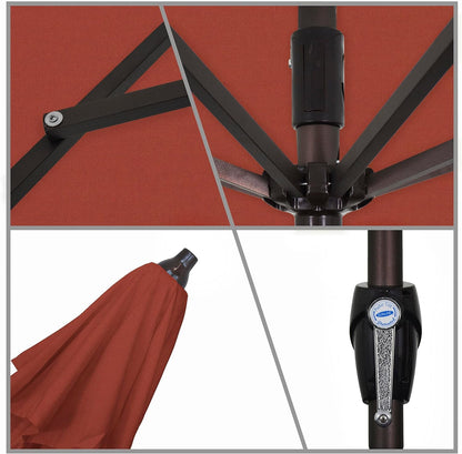 California 7.5 Ft Terracotta Sunbrella Patio Umbrella ShipItFurniture