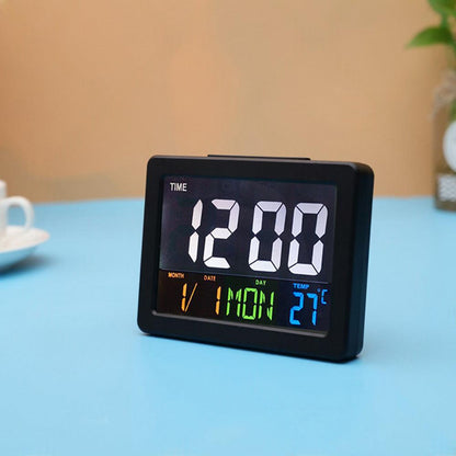 Digital Home Large Jumbo LED Wall Desk Clock With Calendar Temperature Easy pick box