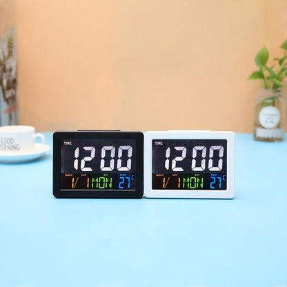 Digital Home Large Jumbo LED Wall Desk Clock With Calendar Temperature Easy pick box