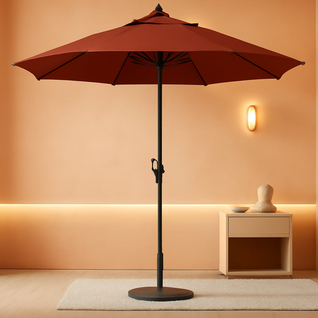California 7.5 Ft Terracotta Sunbrella Patio Umbrella ShipItFurniture