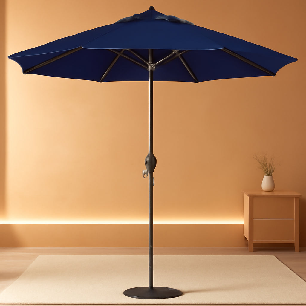 Automatic Nine Foot Round Sunbrella Patio Umbrella ShipItFurniture