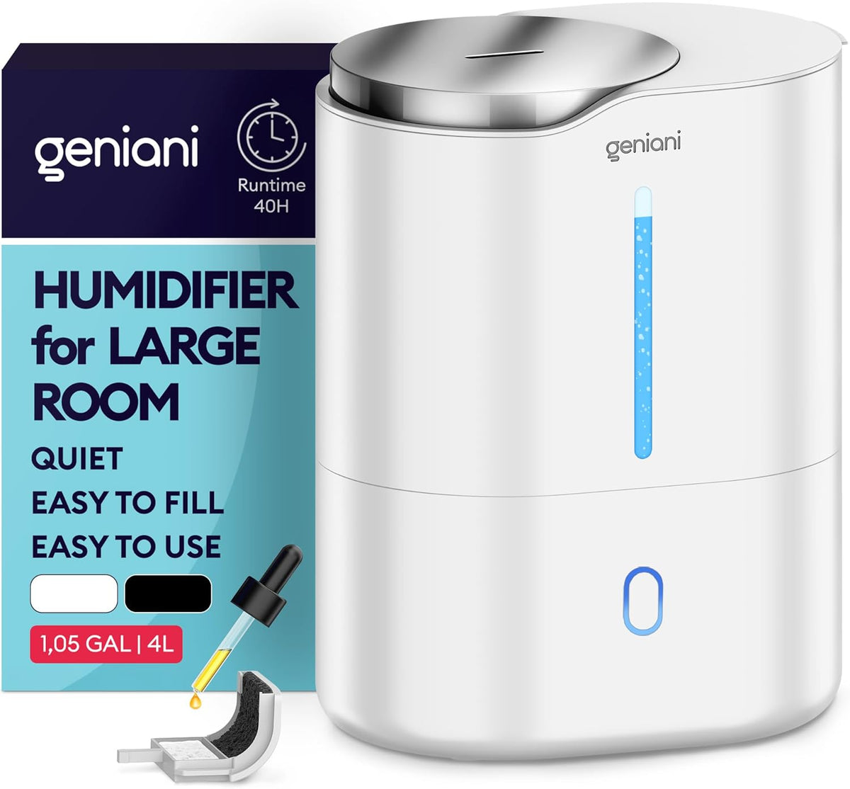 Humidifier Huron 4L, White Geniani