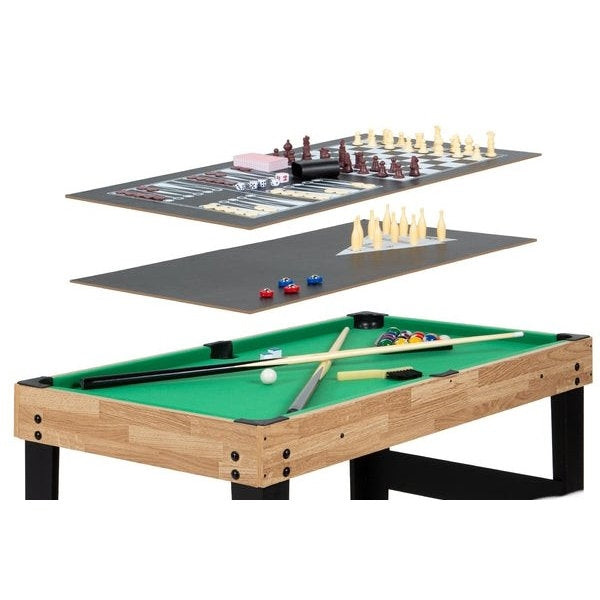 10-in-1 Combo Game Room Table Set Pool, Foosball, Ping Pong, Chess FastFurnishings