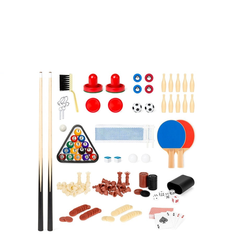 10-in-1 Combo Game Room Table Set Pool, Foosball, Ping Pong, Chess FastFurnishings