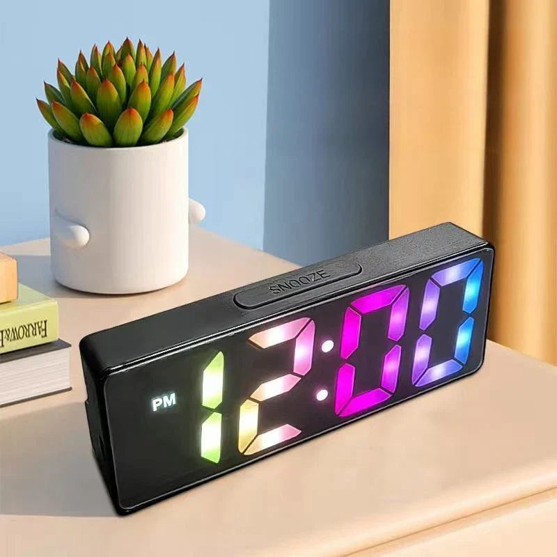 Voice Control Digital Alarm Clock – LED Display OBA