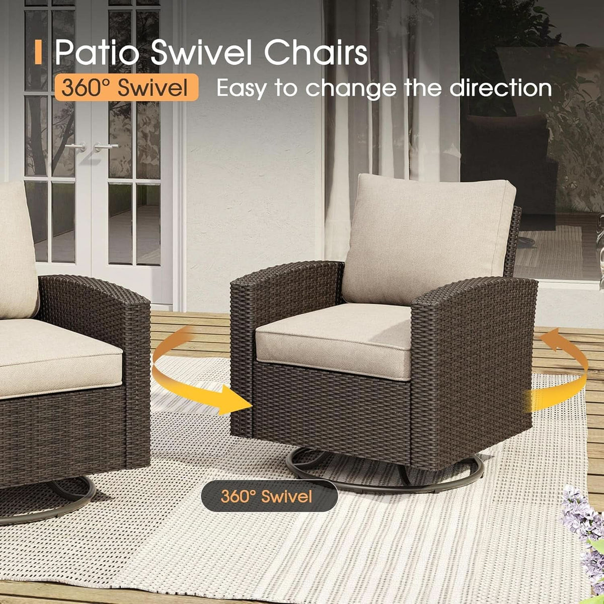 Eight Piece Outdoor Patio Furniture Set with Firepit ShipItFurniture