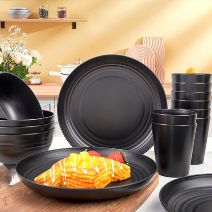 Unbreakable Tableware Set for Home & Camping (16pcs)-3