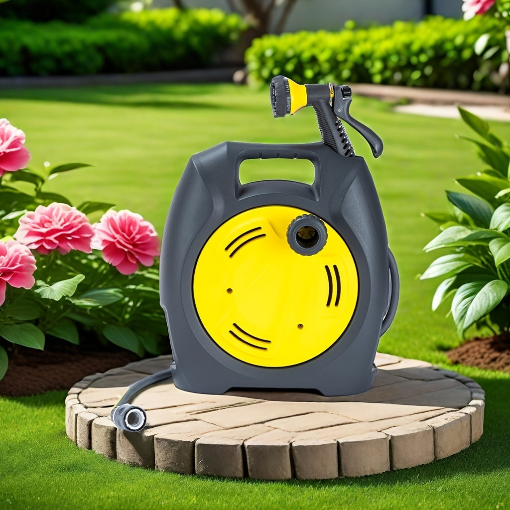 Garden Hose Reel Trolley with Hose-2