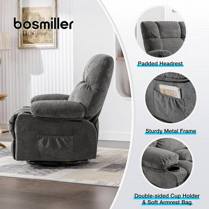 Premium Oversized Recliner Chair With Heat Massage ShipItFurniture