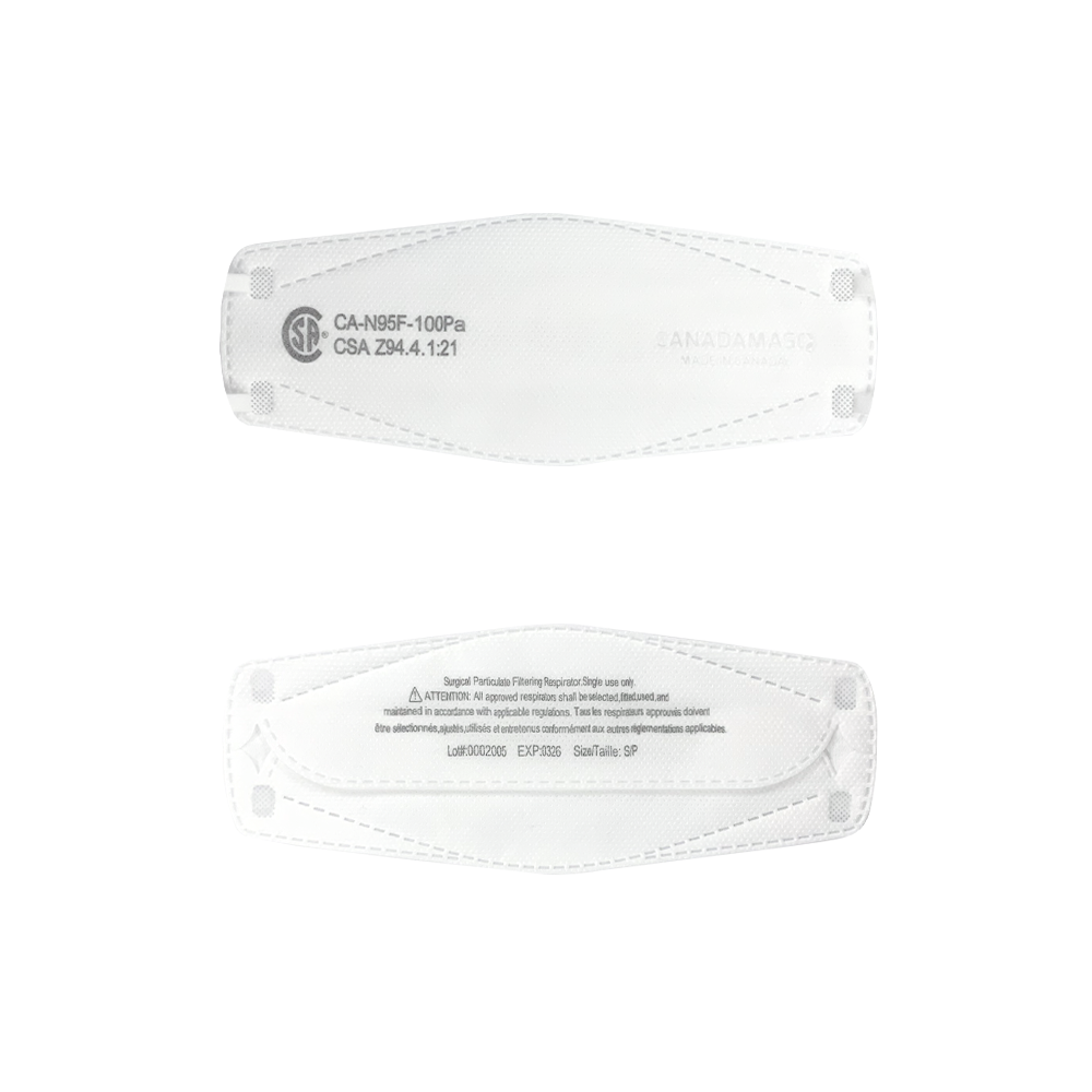 Respirator | CA-N95 Certified | Q100 - White (Pack of 10) Rosenthal Community Care Services