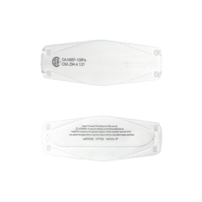 Respirator | CA-N95 Certified | Q100 - White (Pack of 10) Rosenthal Community Care Services