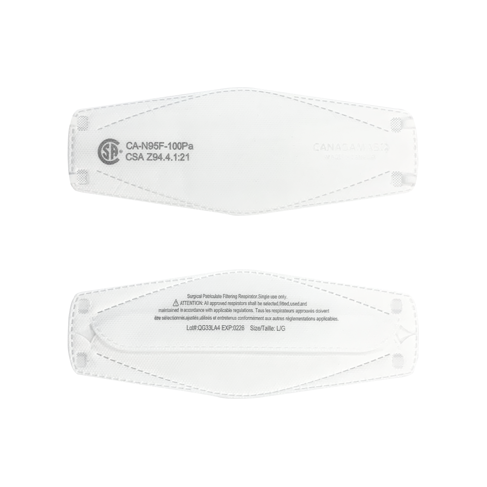 Respirator | CA-N95 Certified | Q100 - White (Pack of 10) Rosenthal Community Care Services