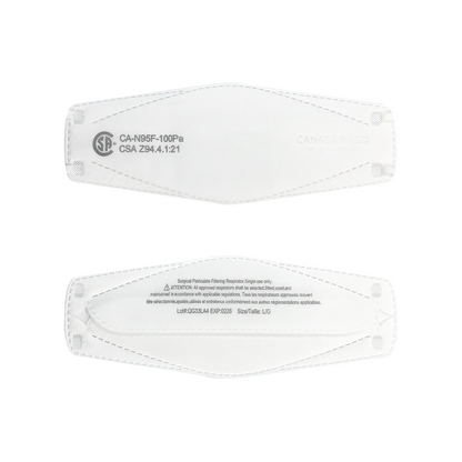 Respirator | CA-N95 Certified | Q100 - White (Pack of 10) Rosenthal Community Care Services