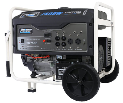 Pulsar 7500W Gas Powered Portable Generator with Electric Start and 240V Output Pulsar