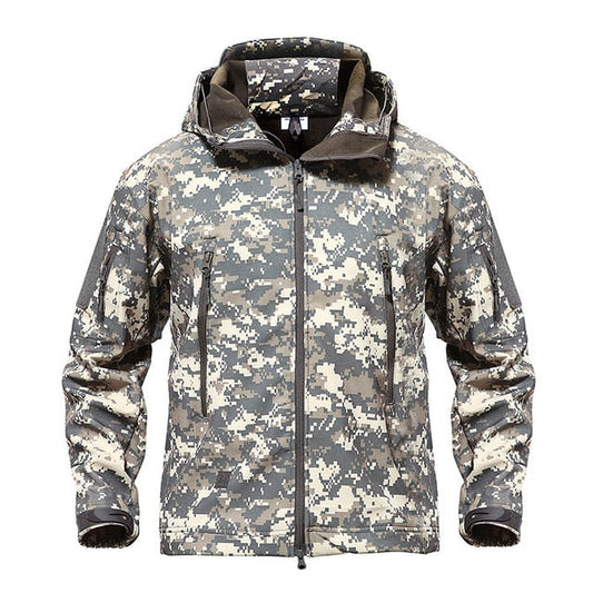 Army Camouflage Airsoft Jacket Men Military Tactical Jacket Winter Waterproof Softshell Jacket Windbreaker Hunt Clothes Vimost Shop