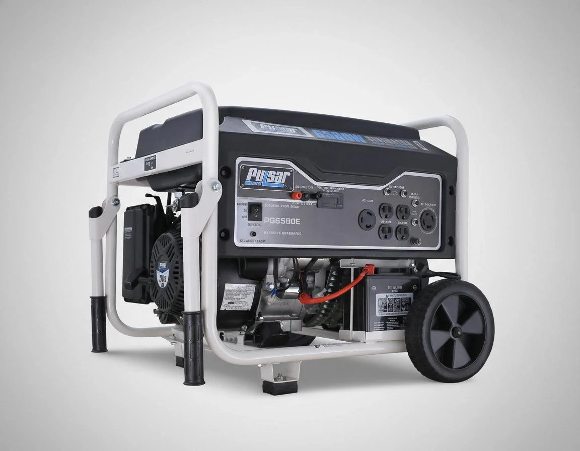 Pulsar 6580W Gas Powered Portable Generator with Electric Start and 240V Output Pulsar
