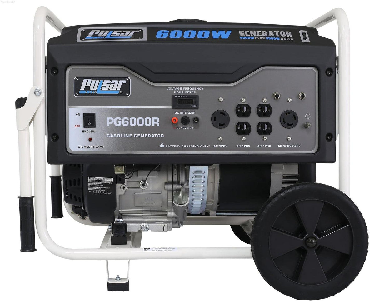 Pulsar  6000W Gas Powered Portable Generator (CARB), 5000 Running Watts-0