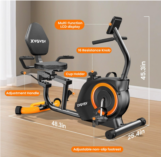 Recumbent Exercise Bike for Home, Recumbent Stationary Bikes for Seniors Rosenthal Community Care Services