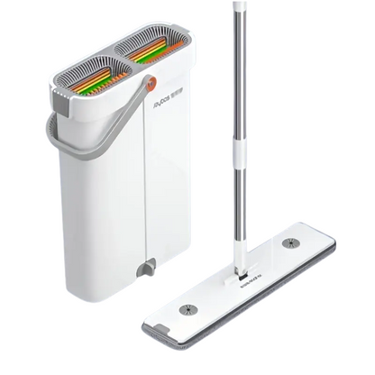 Flat Mop and Bucket Set with 3 Microfiber Pads TM