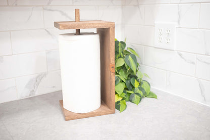 Paper Towel Holder, Stand Alone Paper Towel Dispenser The McGarvey Workshop