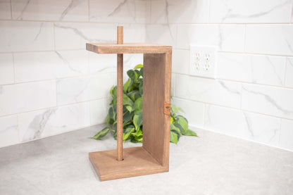 Paper Towel Holder, Stand Alone Paper Towel Dispenser The McGarvey Workshop